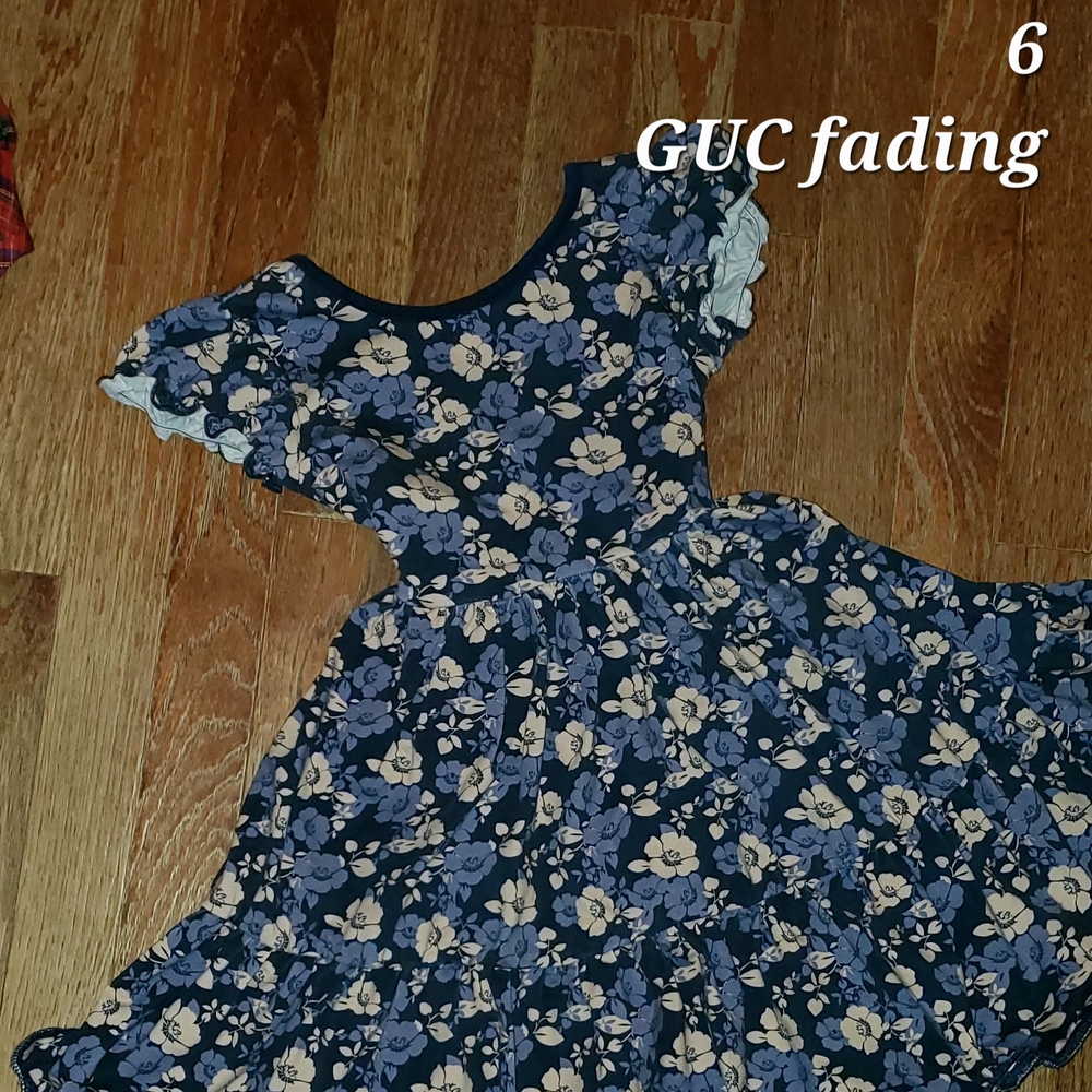 💙 SweetHoney Floral Twirl Dress | Size 6 GUC 🌸🖤